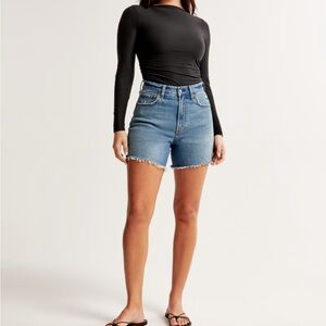 High Rise Dad Short Abercrombie Curve Love